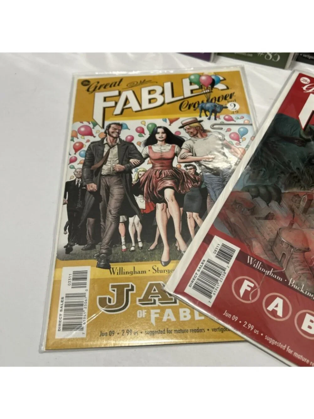 The Great Fables Crossover #’s 1,2,3,4,5,6,7,8,9 (1,2,3, 33,34,35, 83,84,85) DC